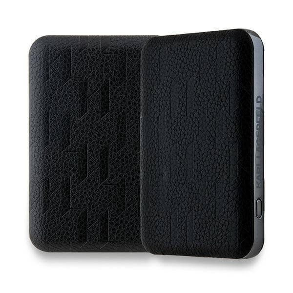 Karl Lagerfeld PowerBank - MagSafe Karl and Choupette Head Pin - 5000 mAh - Black - KLPB5FPGKSKCHK