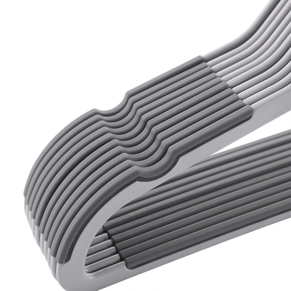 Songmics Σετ με 20 Πλαστικές Αντιολισθητικές Κρεμάστρες Ρούχων - Grey - CRP44G