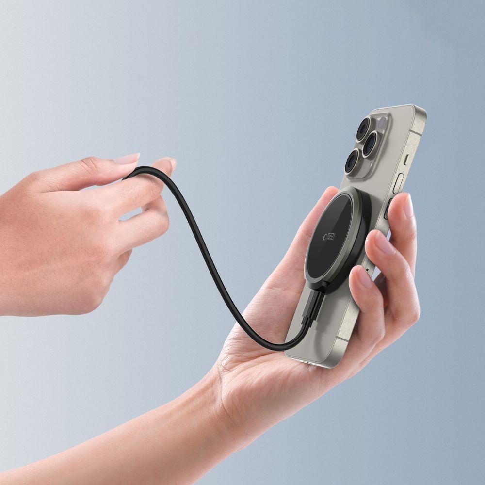 Tech-Protect QI15W-A33 15W Ασύρματος Φορτιστής MagSafe - Black