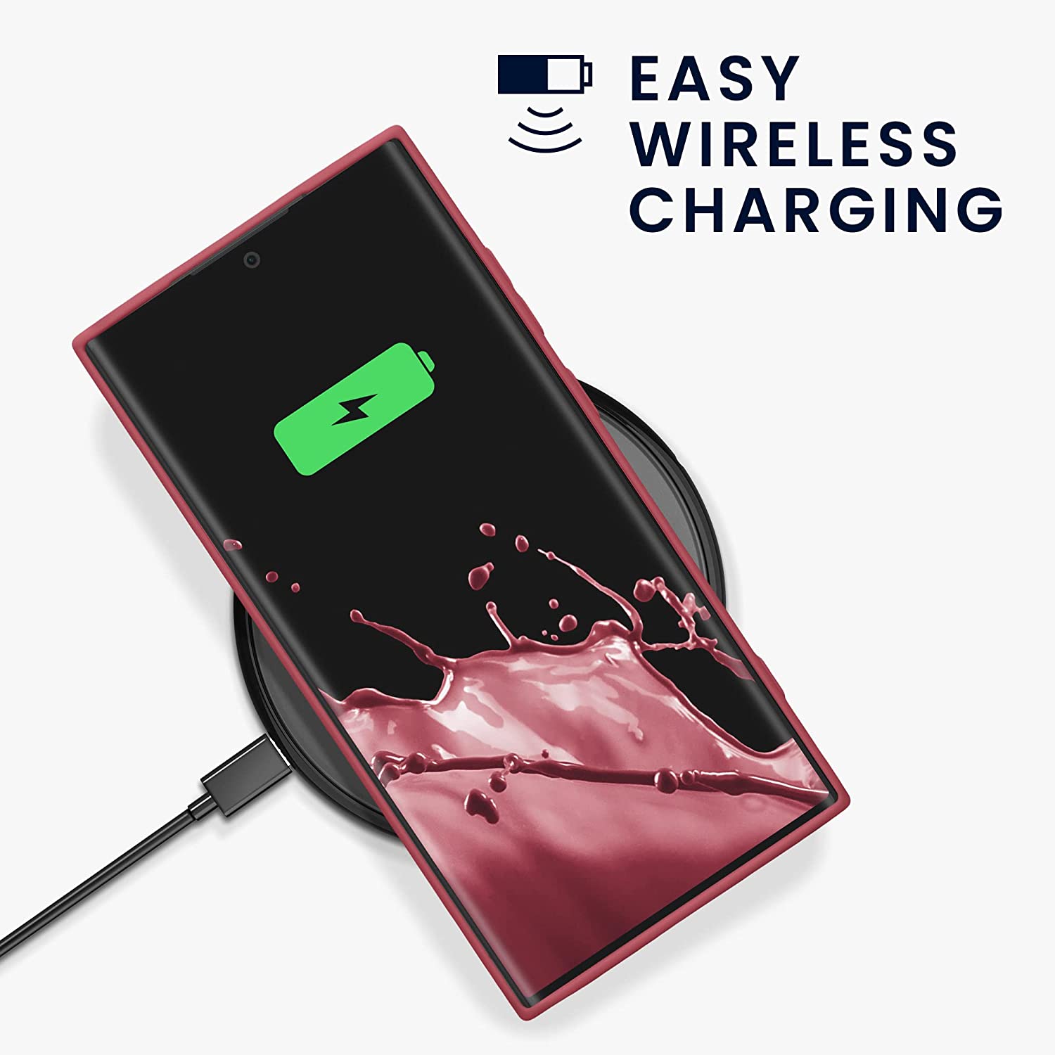 KW Samsung Galaxy S23 Ultra Θήκη Σιλικόνης TPU - Dark Rose - 60284.167