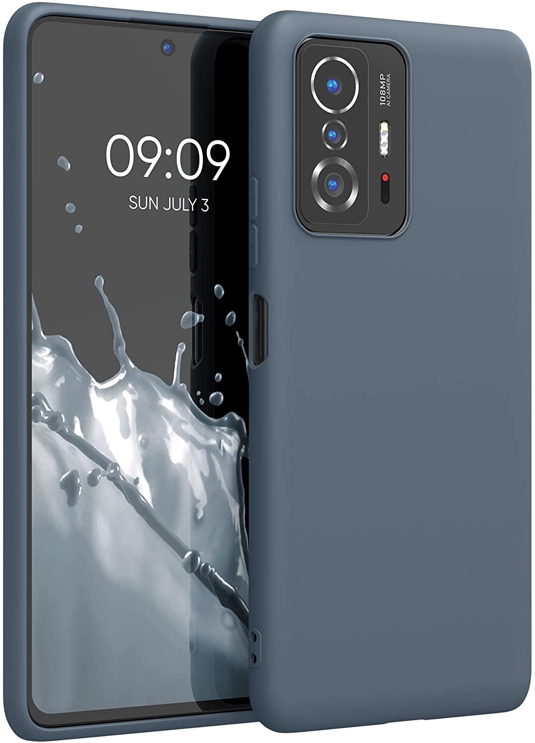 KW Xiaomi 11T / 11T Pro Θήκη Σιλικόνης TPU - Slate Gray - 56245.202