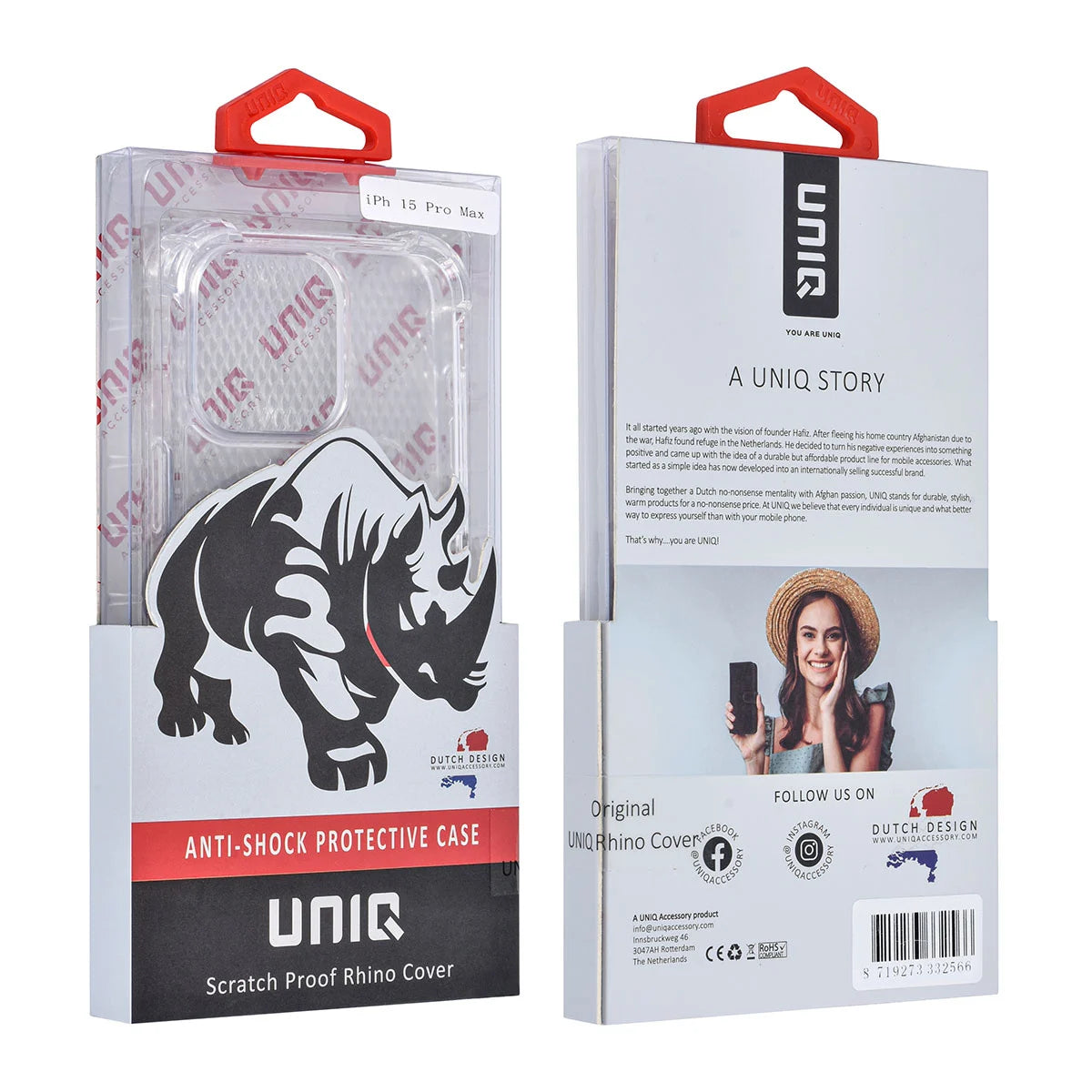 Tuniq iPhone 15 Pro Max Θήκη Σιλικόνης με Ενισχυμένες Γωνίες - Διάφανη