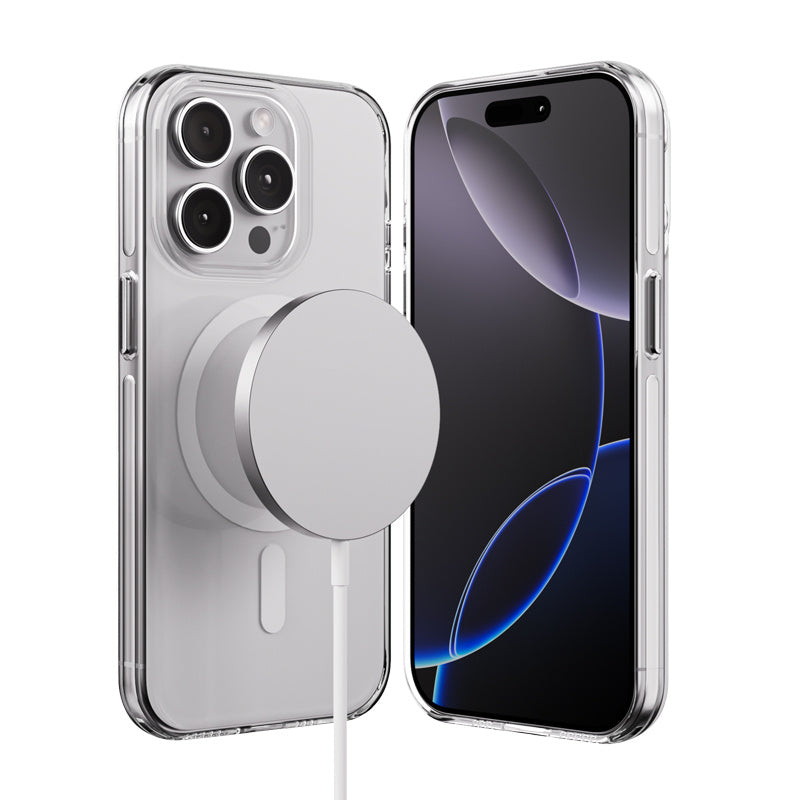 Crong iPhone 15 Pro Clear Mag Pro - Σκληρή Θήκη με MagSafe - Clear