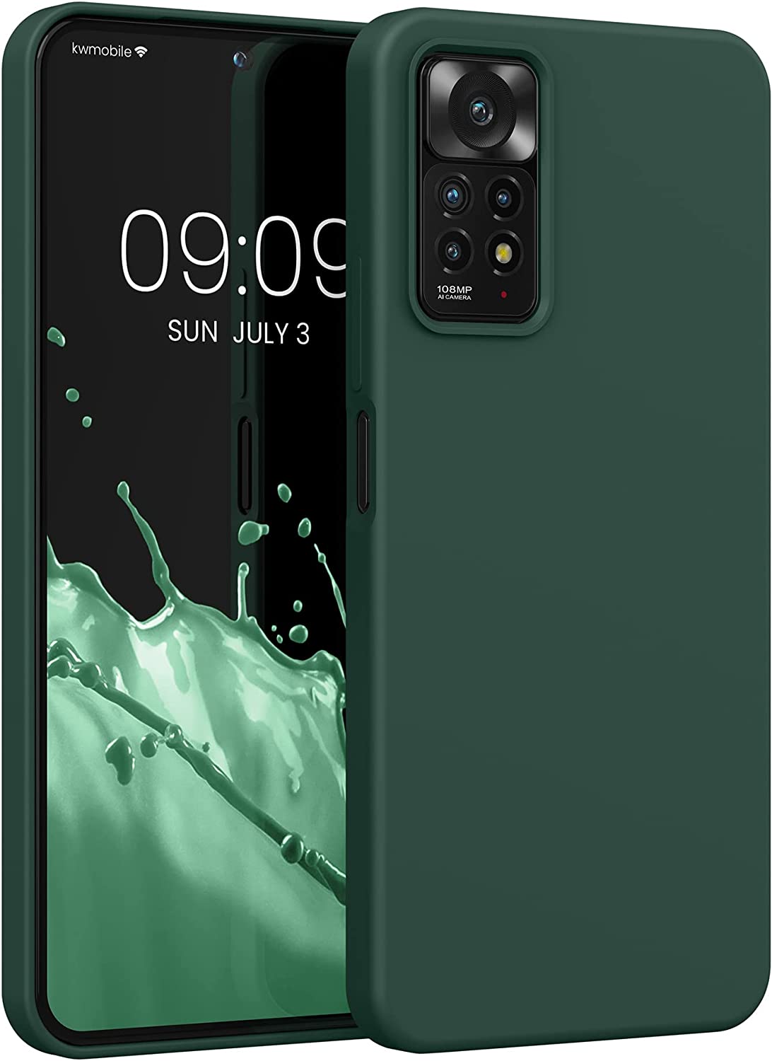 KW Xiaomi Redmi Note 11 Pro / Note 11 Pro 5G Θήκη Σιλικόνης Rubberized TPU - Moss Green - 57373.169