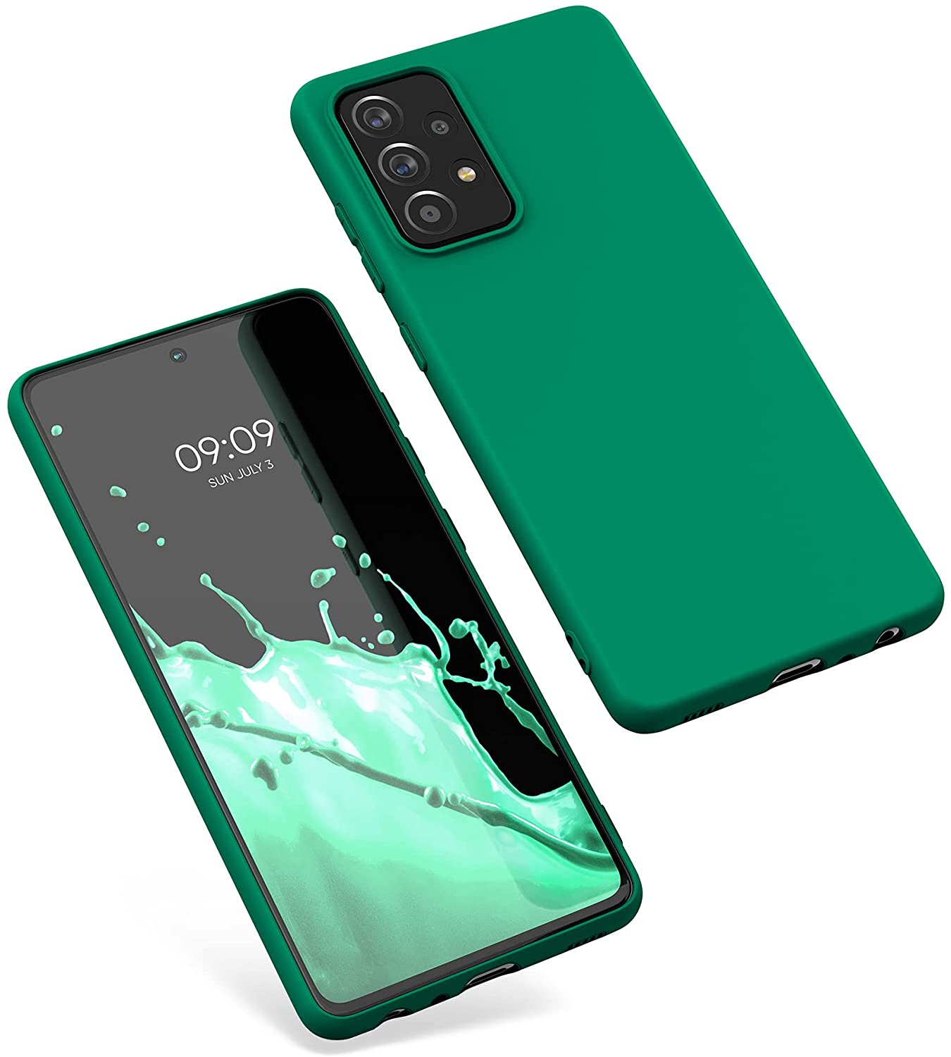 KW Samsung Galaxy A52 / A52 5G / A52s 5G Θήκη Σιλικόνης TPU - Emerald Green - 54346.142