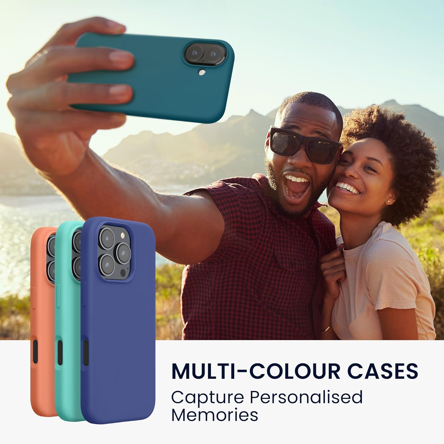 KW iPhone 16 Plus Θήκη Σιλικόνης Rubberized TPU - Petrol Matte