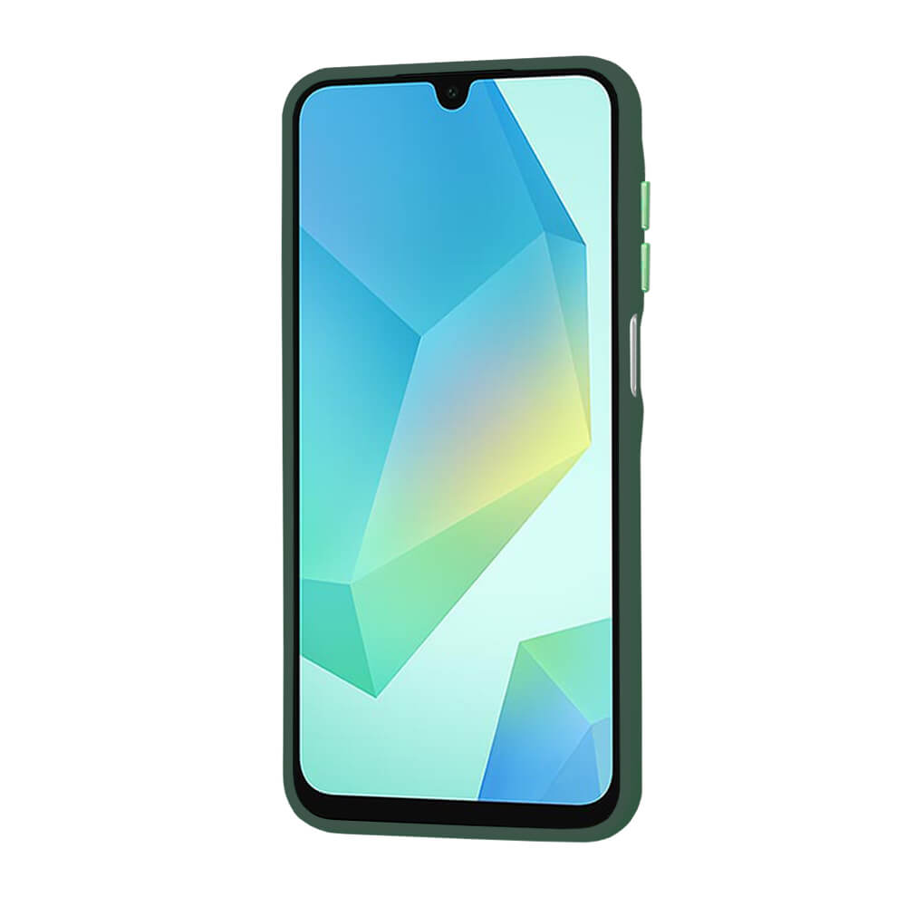 Techsuit Samsung Galaxy A16 4G / A16 5G - HaloFrost Series - Σκληρή Θήκη με Πλαίσιο Σιλικόνης - Midnight Green