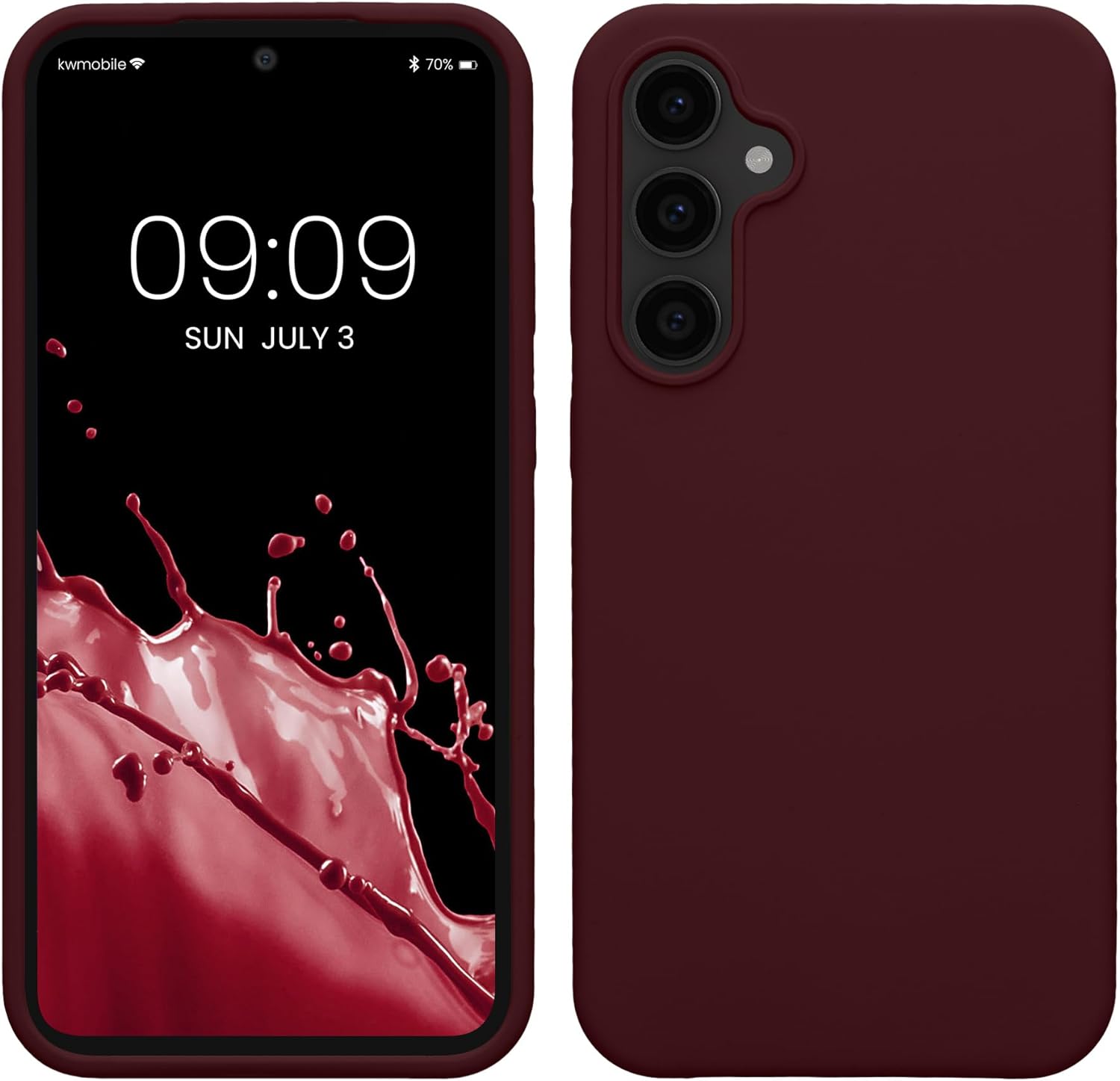 KW Samsung Galaxy S23 FE Θήκη Σιλικόνης Rubberized TPU - Bordeaux Purple