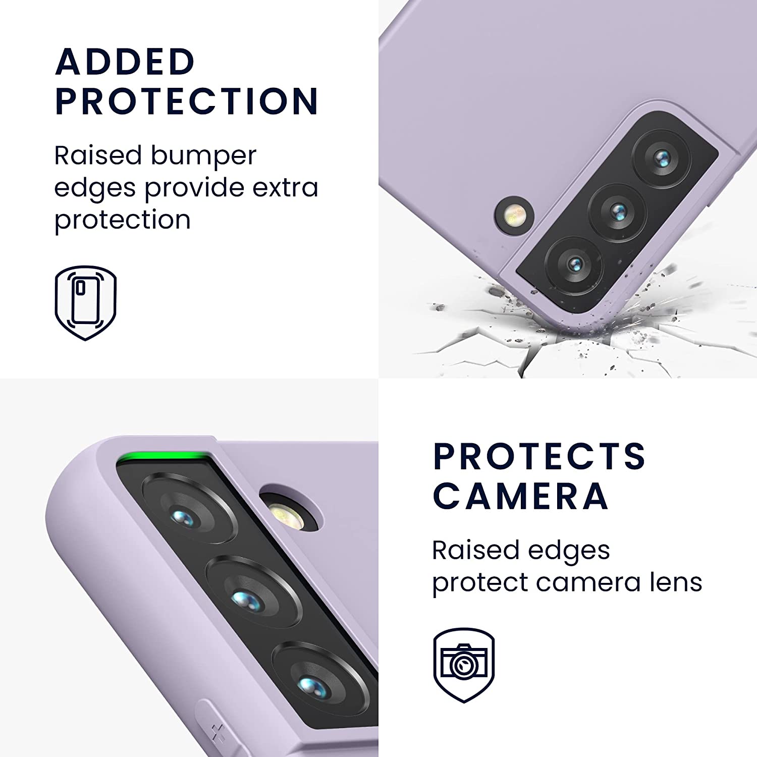 KW Samsung Galaxy S22 Θήκη Σιλικόνης TPU - Lavender - 56758.108