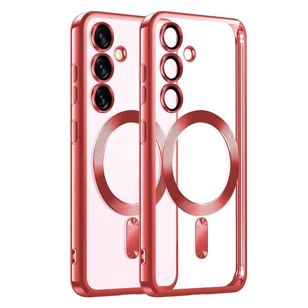 Techsuit Samsung Galaxy S25 Plus - Luxury Crystal MagSafe - Θήκη Σιλικόνης - Red