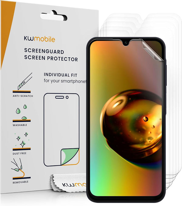 KW Samsung Galaxy A15 4G / A15 5G - Σετ με 6 Μεμβράνες Προστασίας Οθόνης - Διάφανες