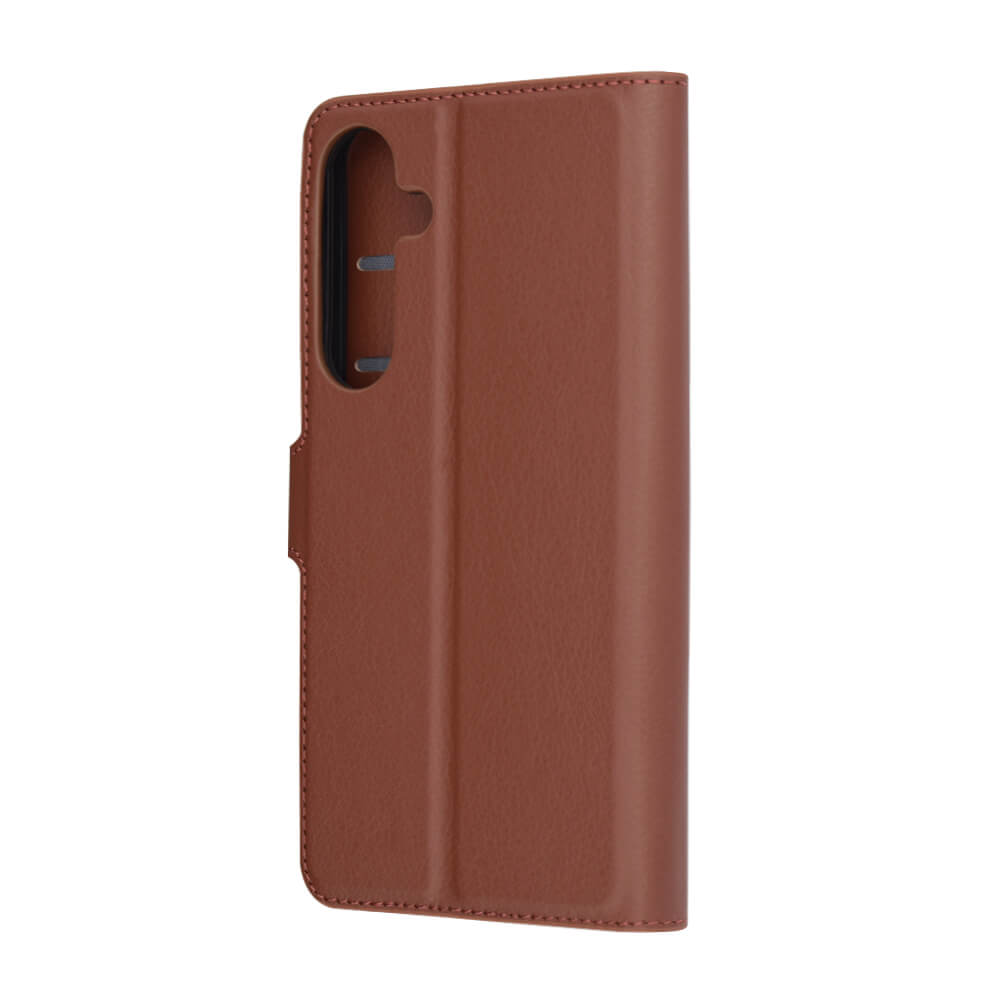 Techsuit Samsung Galaxy S25 Plus - Leather Folio - Θήκη Πορτοφόλι από Δερματίνη με Stand - Brown