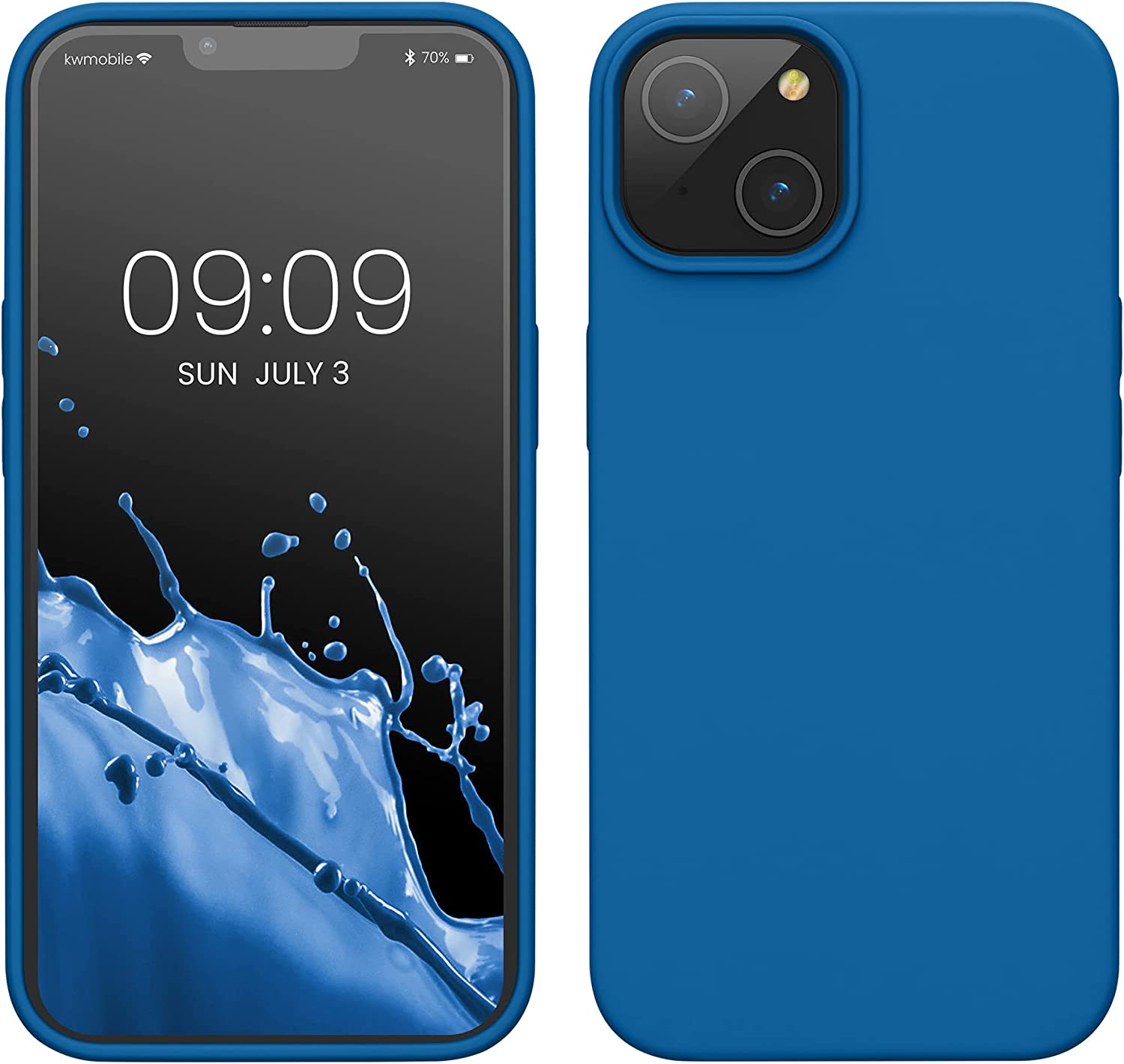 KW iPhone 14 Θήκη Σιλικόνης TPU - Blue Reef - 59071.228