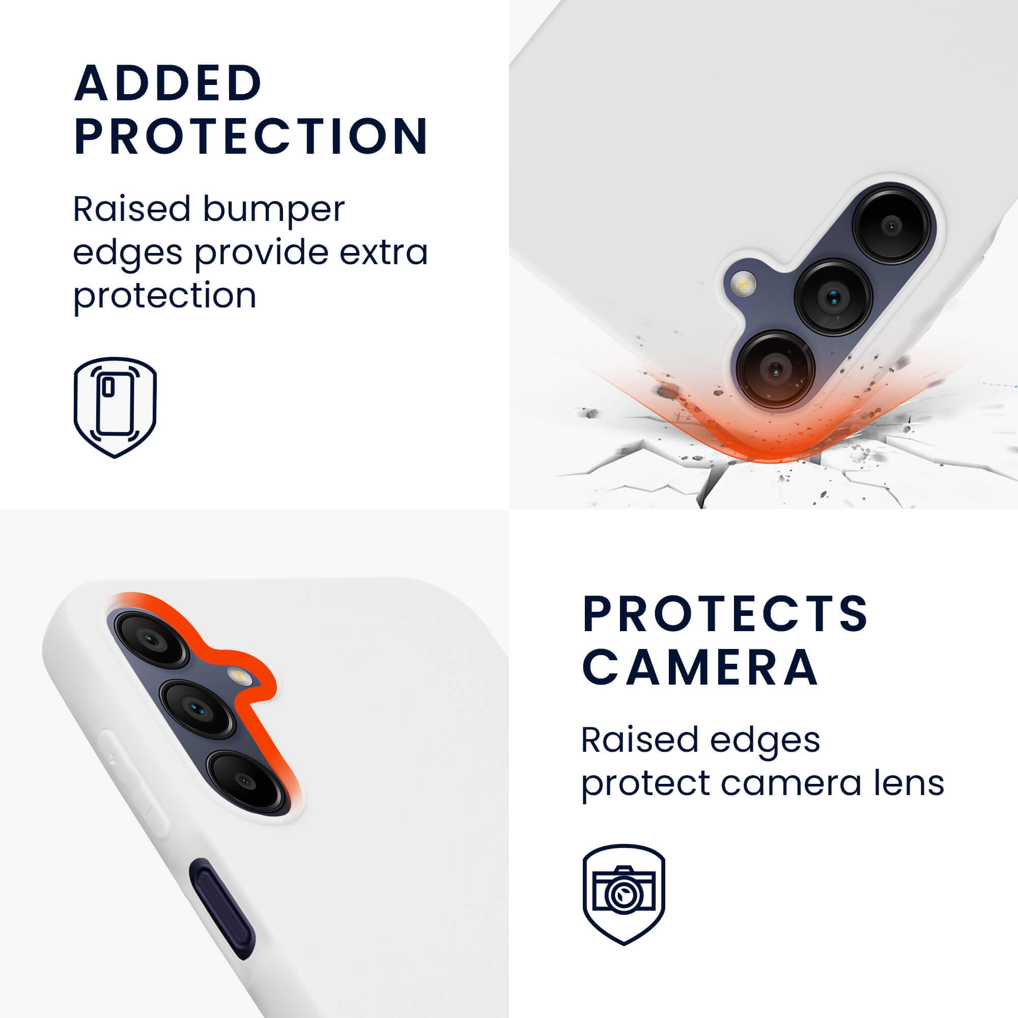 KW Samsung Galaxy A15 4G / A15 5G Λεπτή Θήκη Σιλικόνης TPU - Matte White