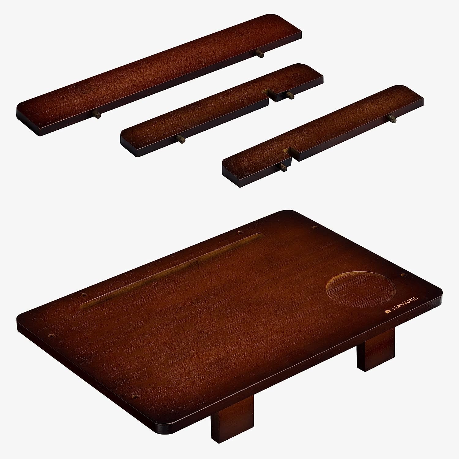 Navaris Κρεμαστό Κομοδίνο από Μπαμπού - 38 x 26 x 11 cm - Dark Brown - 52639.01.05