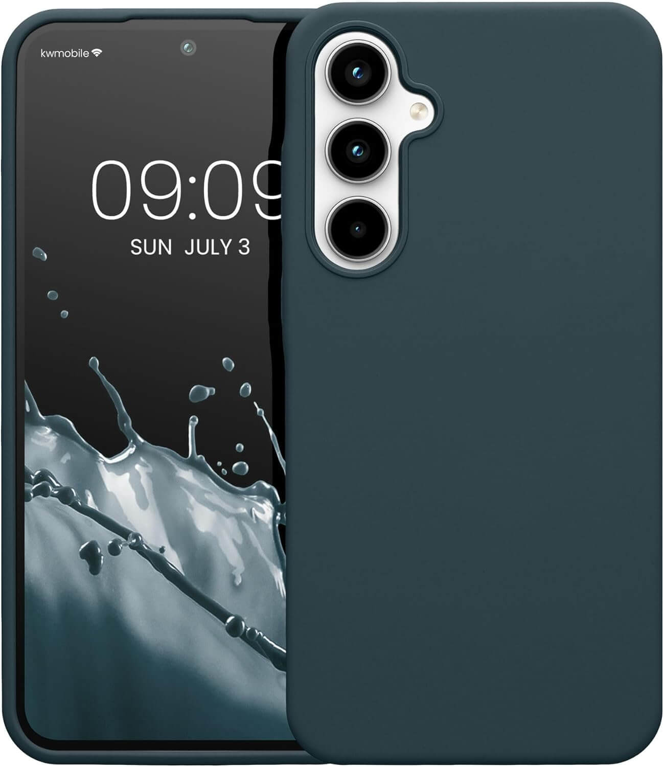 KW Samsung Galaxy A35 5G Θήκη Σιλικόνης Rubberized TPU - Dark Slate