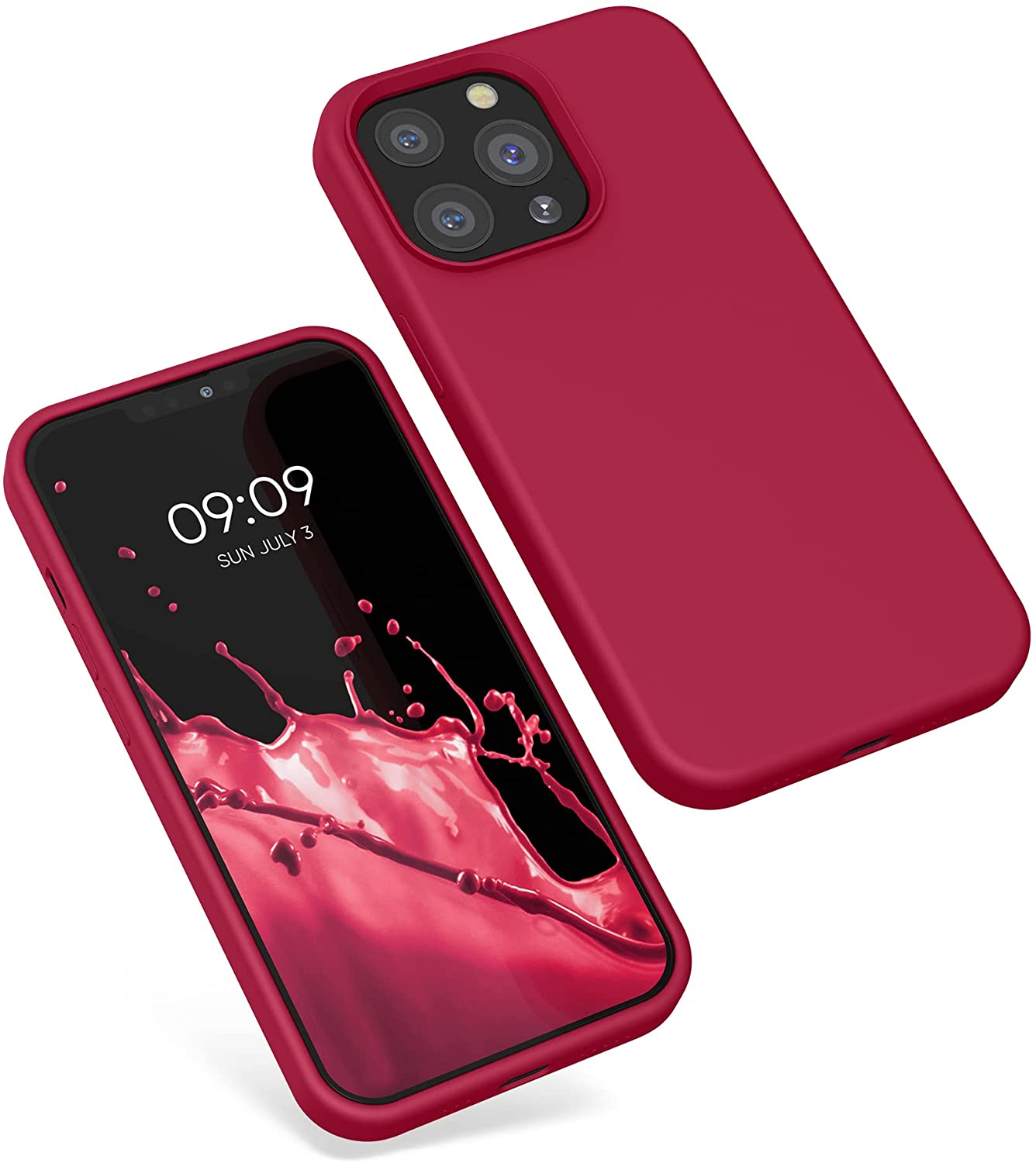 KW iPhone 13 Pro Θήκη Σιλικόνης Rubberized TPU - Sweet Cherry - 55880.229