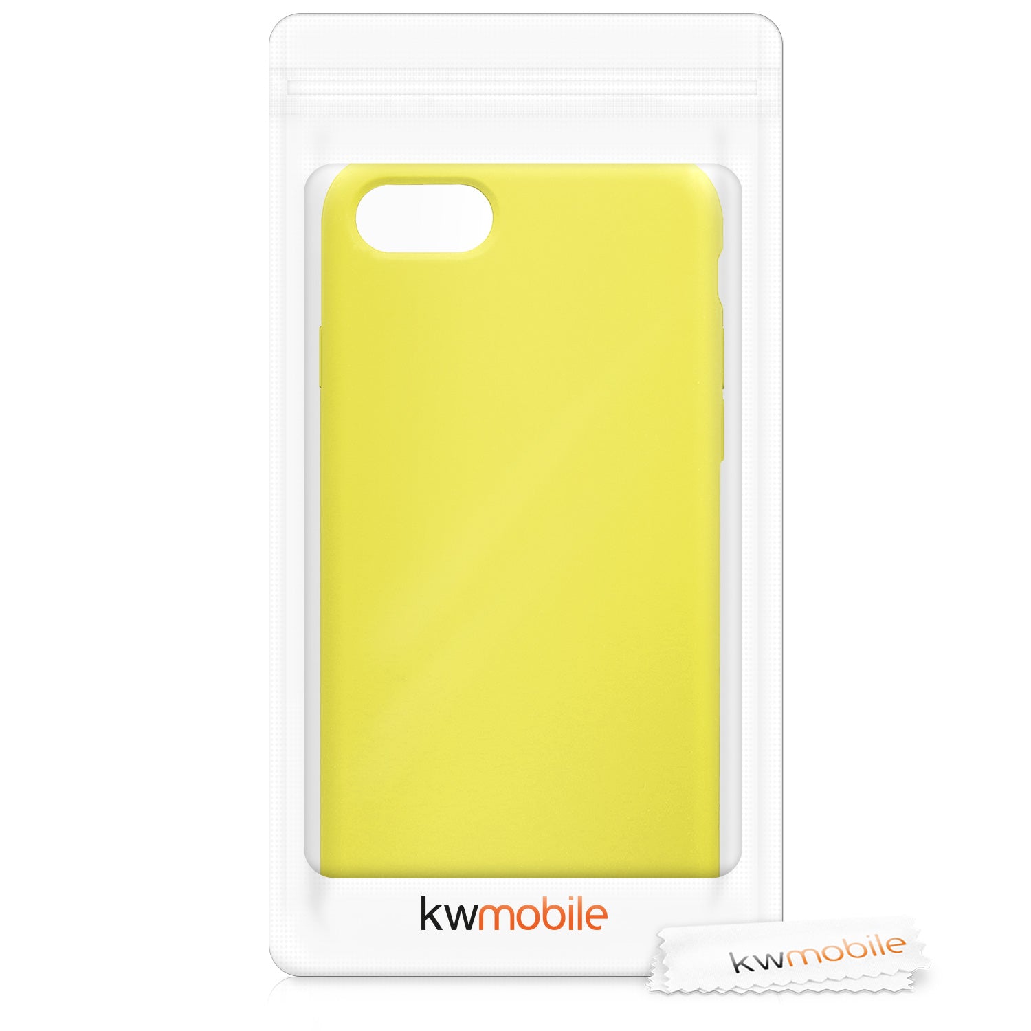 KW iPhone SE 2022 / SE 2020 / 7 / 8 Θήκη Σιλικόνης Rubber TPU - Neon Yellow - 40225.75