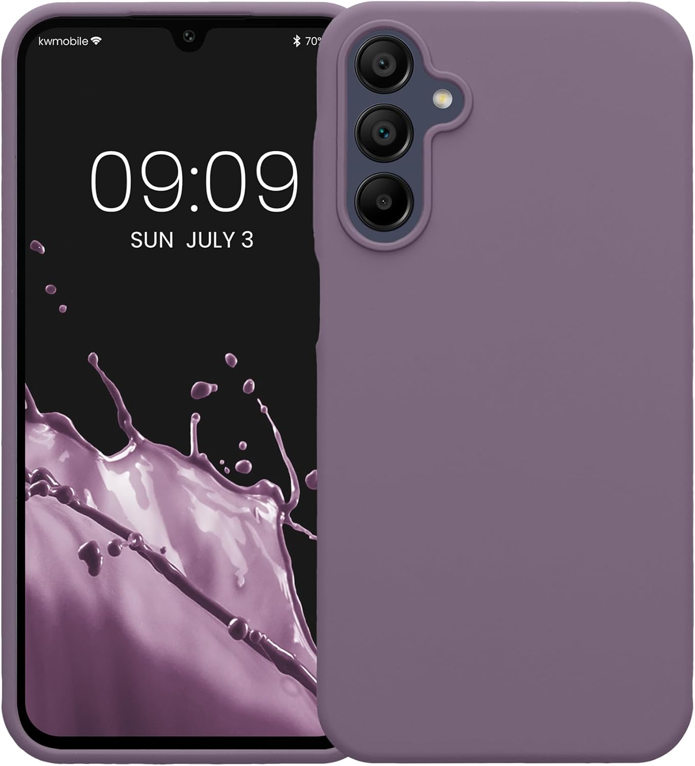 KW Samsung Galaxy A15 4G / A15 5G Θήκη Σιλικόνης Rubberized TPU - Light Iris