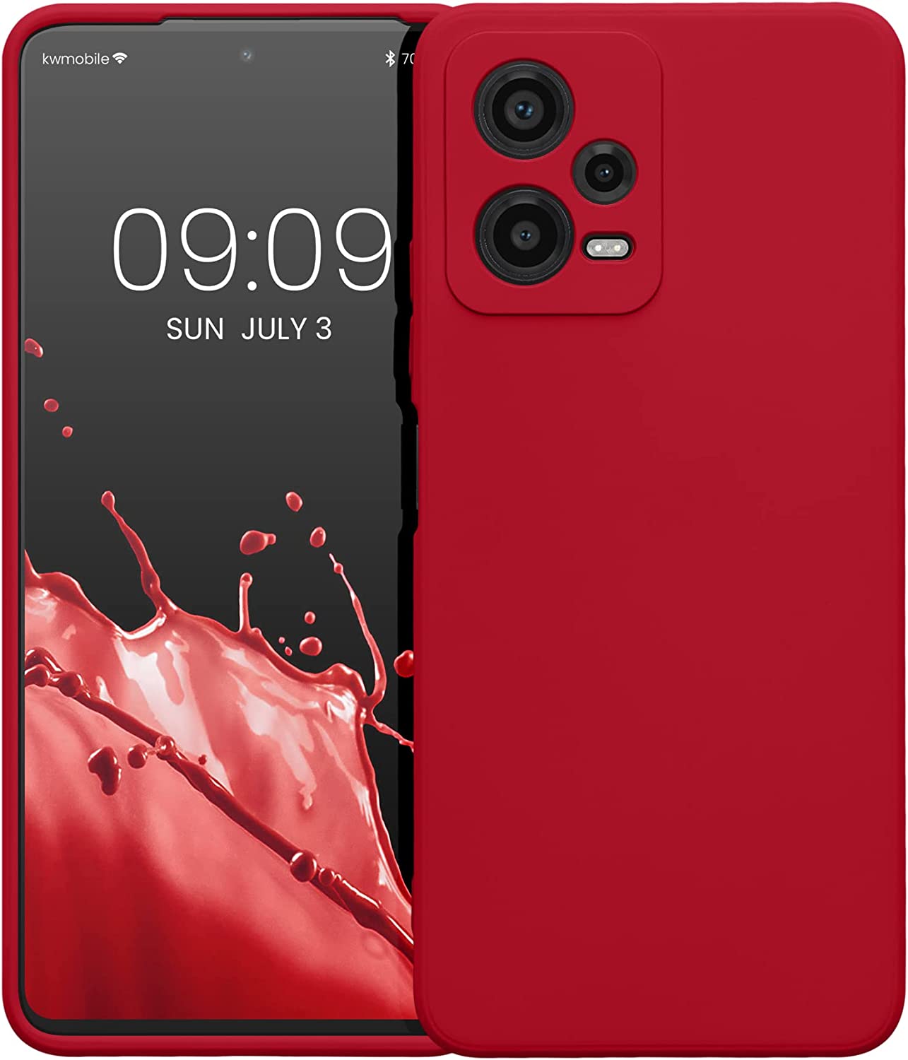 KW Xiaomi Redmi Note 12 5G / Poco X5 5G Θήκη Σιλικόνης Rubberized TPU - Sweet Cherry - 61169.229