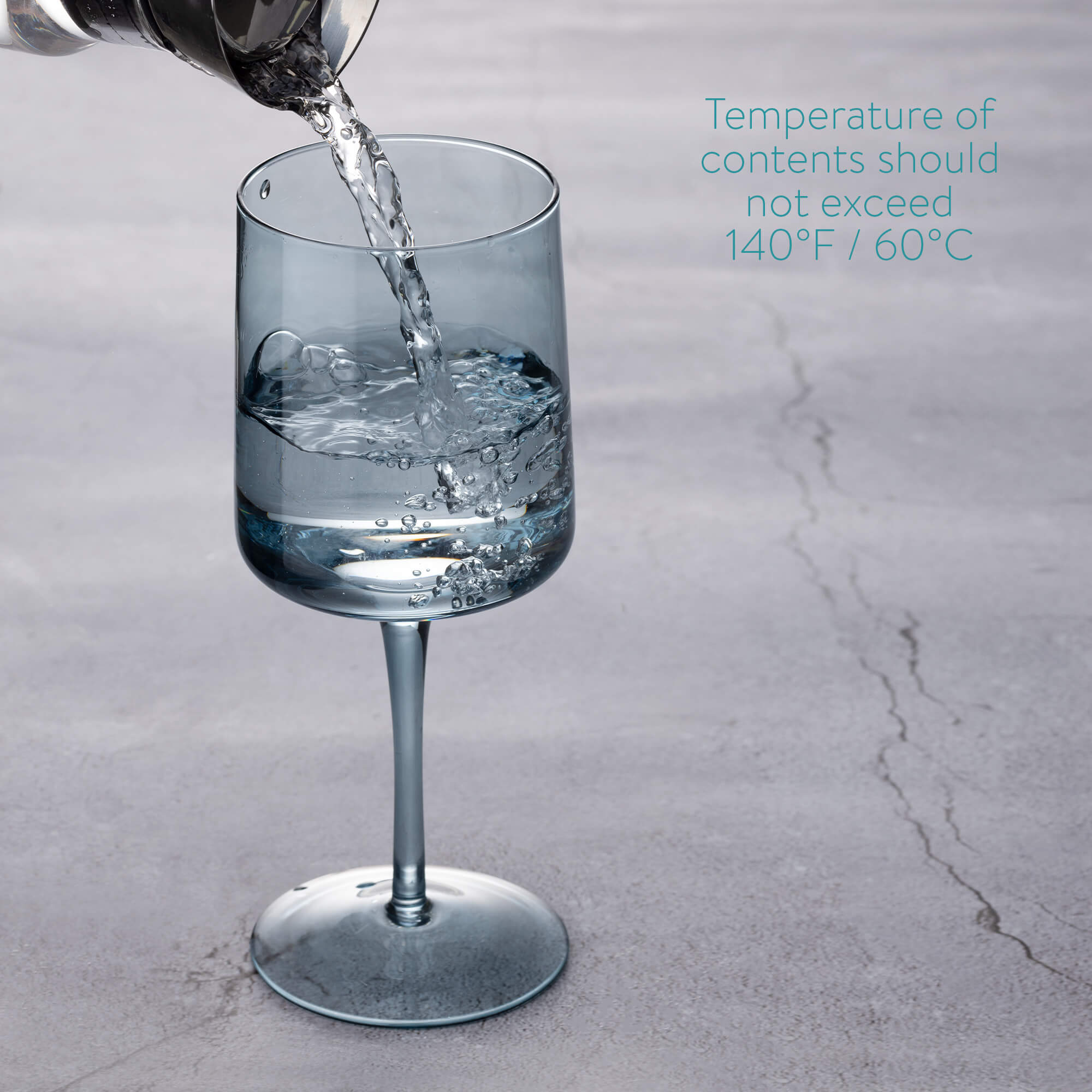 Navaris Σετ με 4 Γυάλινα Ποτήρια Κρασιού - Blue - 56212.01