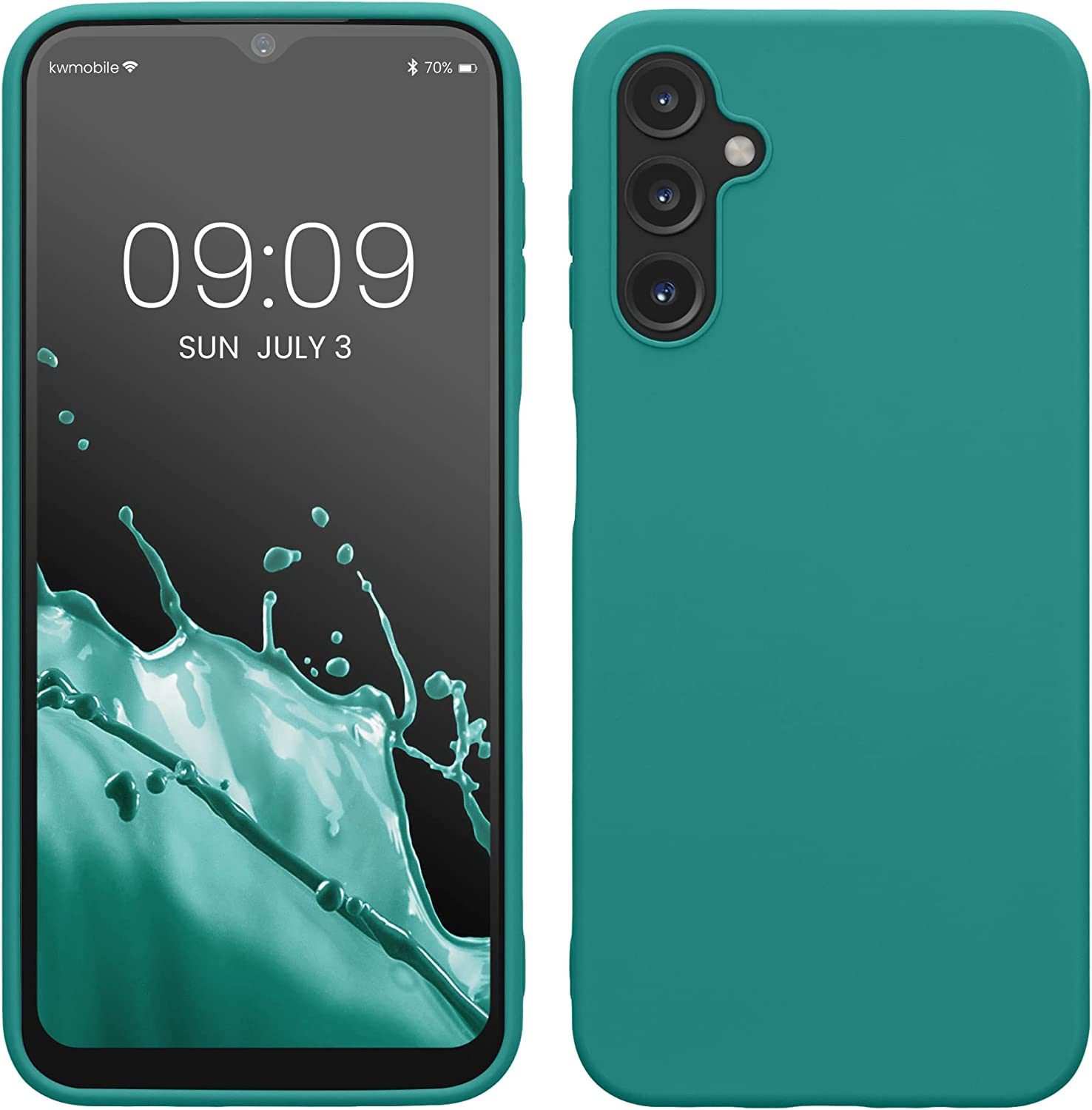 KW Samsung Galaxy A14 5G Θήκη Σιλικόνης TPU - Petrol Matte - 61462.57