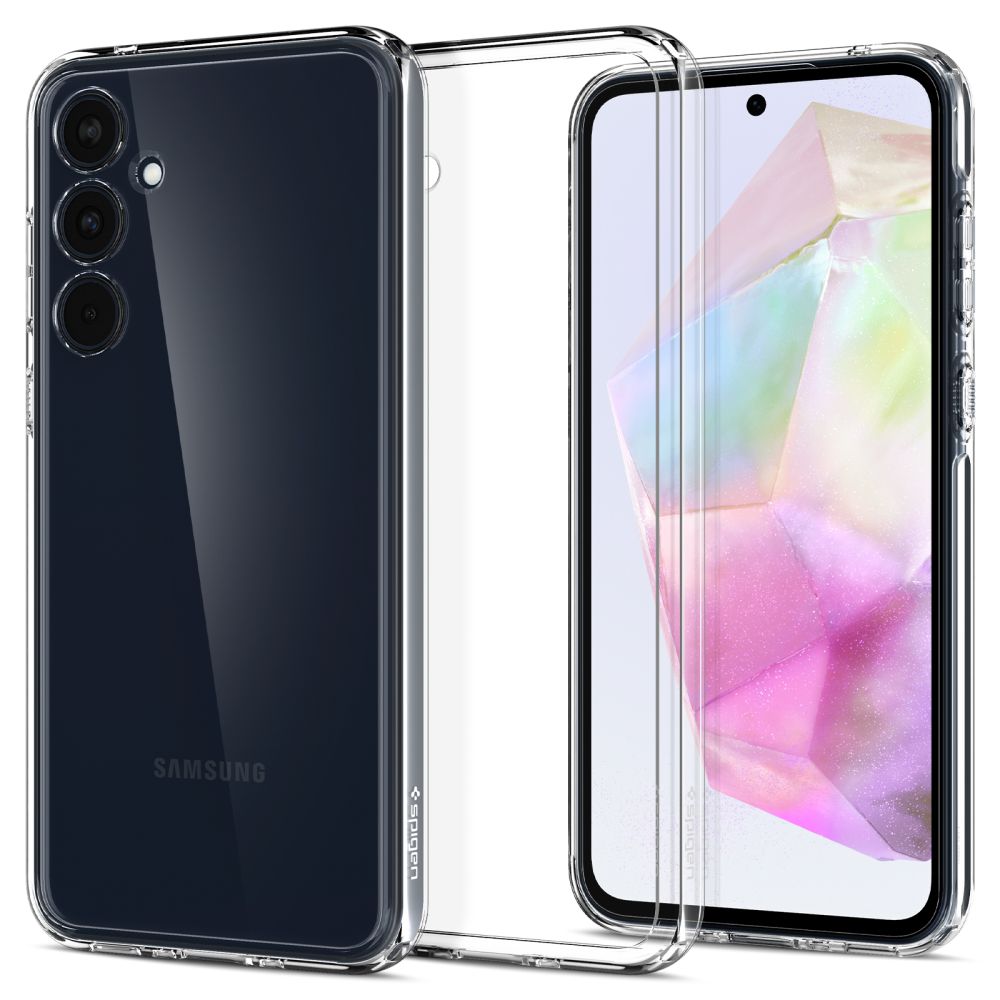 Spigen Samsung Galaxy A35 5G Σκληρή Θήκη με Πλαίσιο Σιλικόνης Ultra Hybrid - Crystal Clear