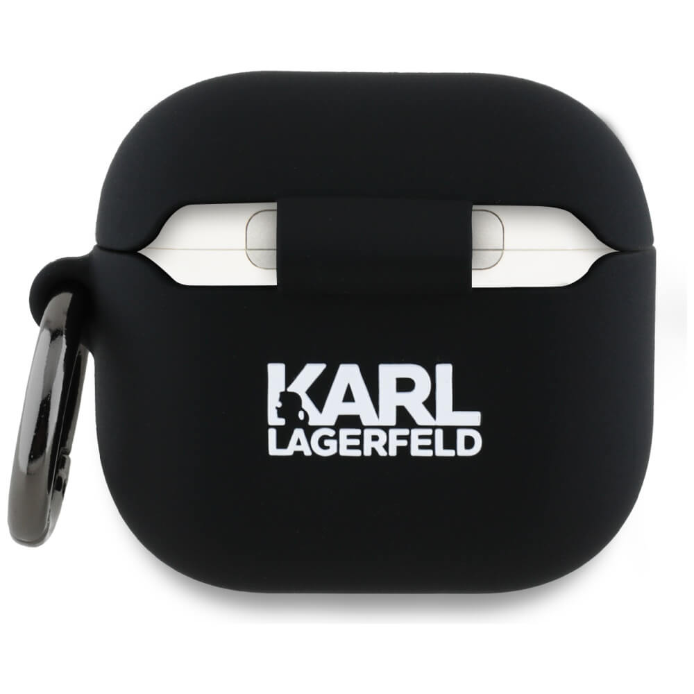 Karl Lagerfeld AirPods 4 Θήκη Σιλικόνης - Silicone Choupette Head 3D - Black - likebrands.gr
