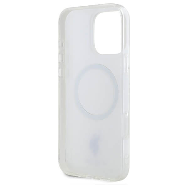 US Polo iPhone 16 Pro - IML Ring - MagSafe Σκληρή Θήκη με Πλαίσιο Σιλικόνης - White - USHMP16LHOCLDPW