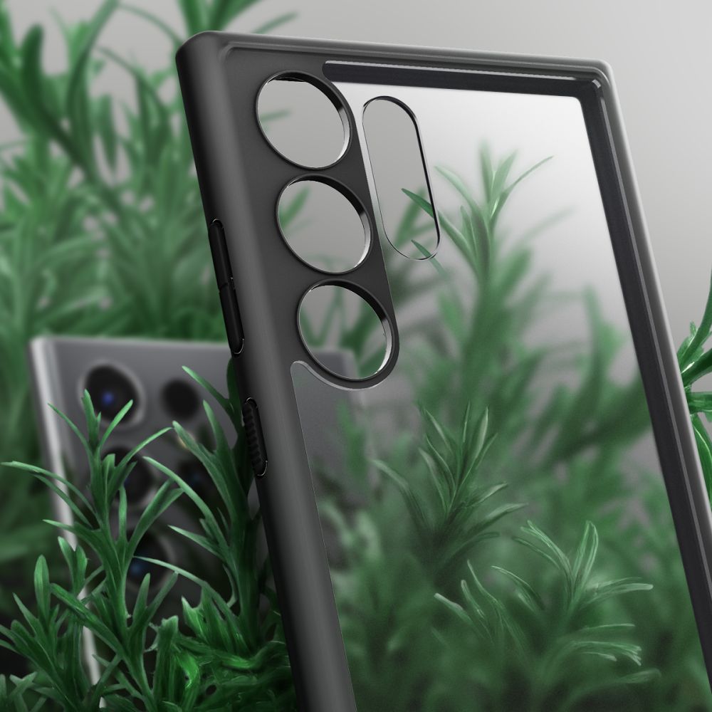 Spigen Samsung Galaxy S24 Ultra Σκληρή Θήκη με Πλαίσιο Σιλικόνης Ultra Hybrid - Frost Black