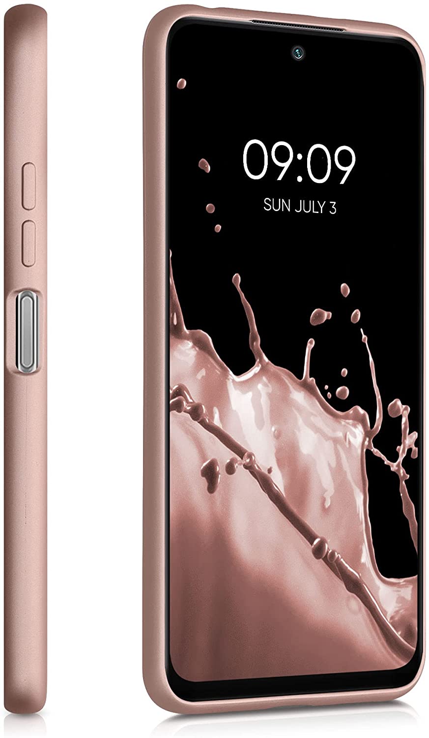 KW Xiaomi Redmi Note 10 5G / Poco M3 Pro 5G Θήκη Σιλικόνης TPU - Metallic Rose Gold - 54949.31