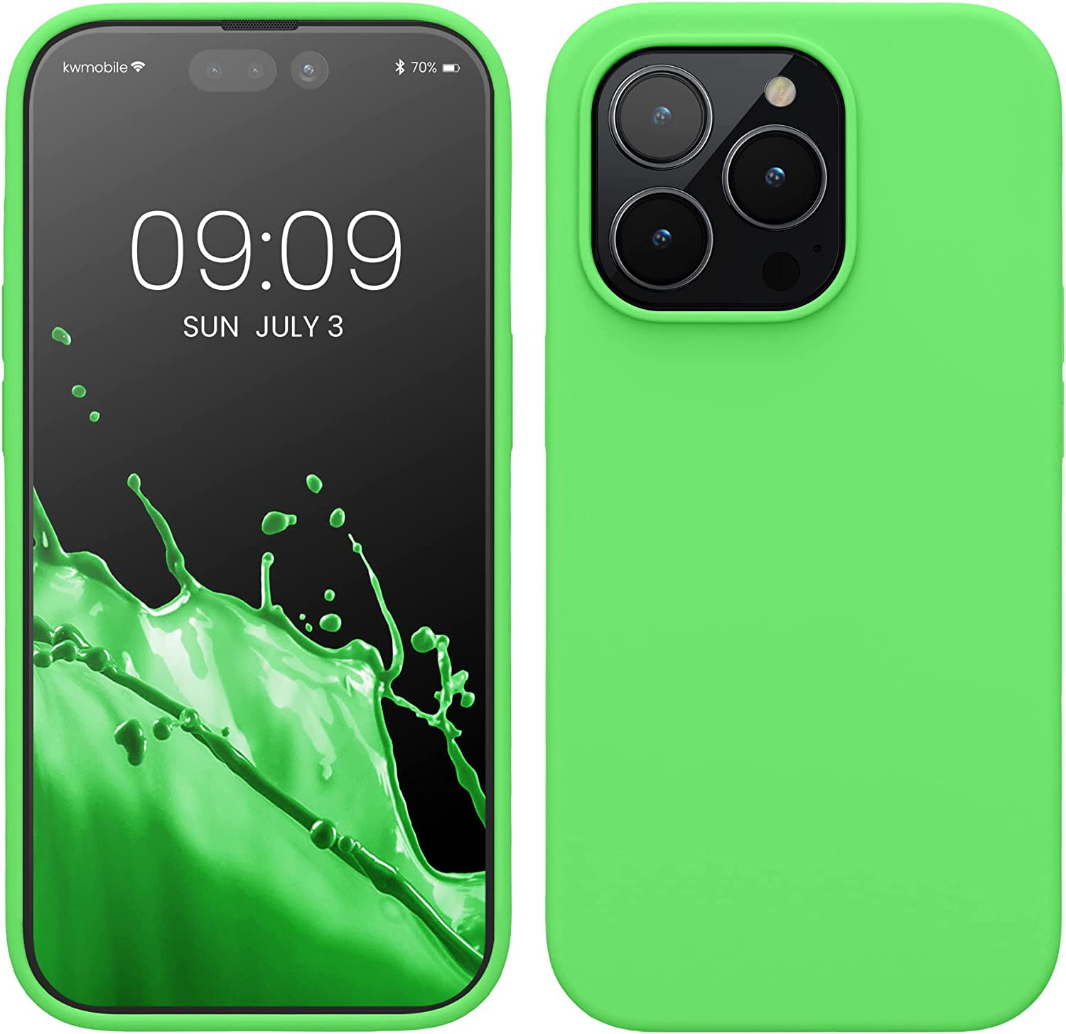 KW iPhone 14 Pro Θήκη Σιλικόνης TPU - Lime Green - 59073.159