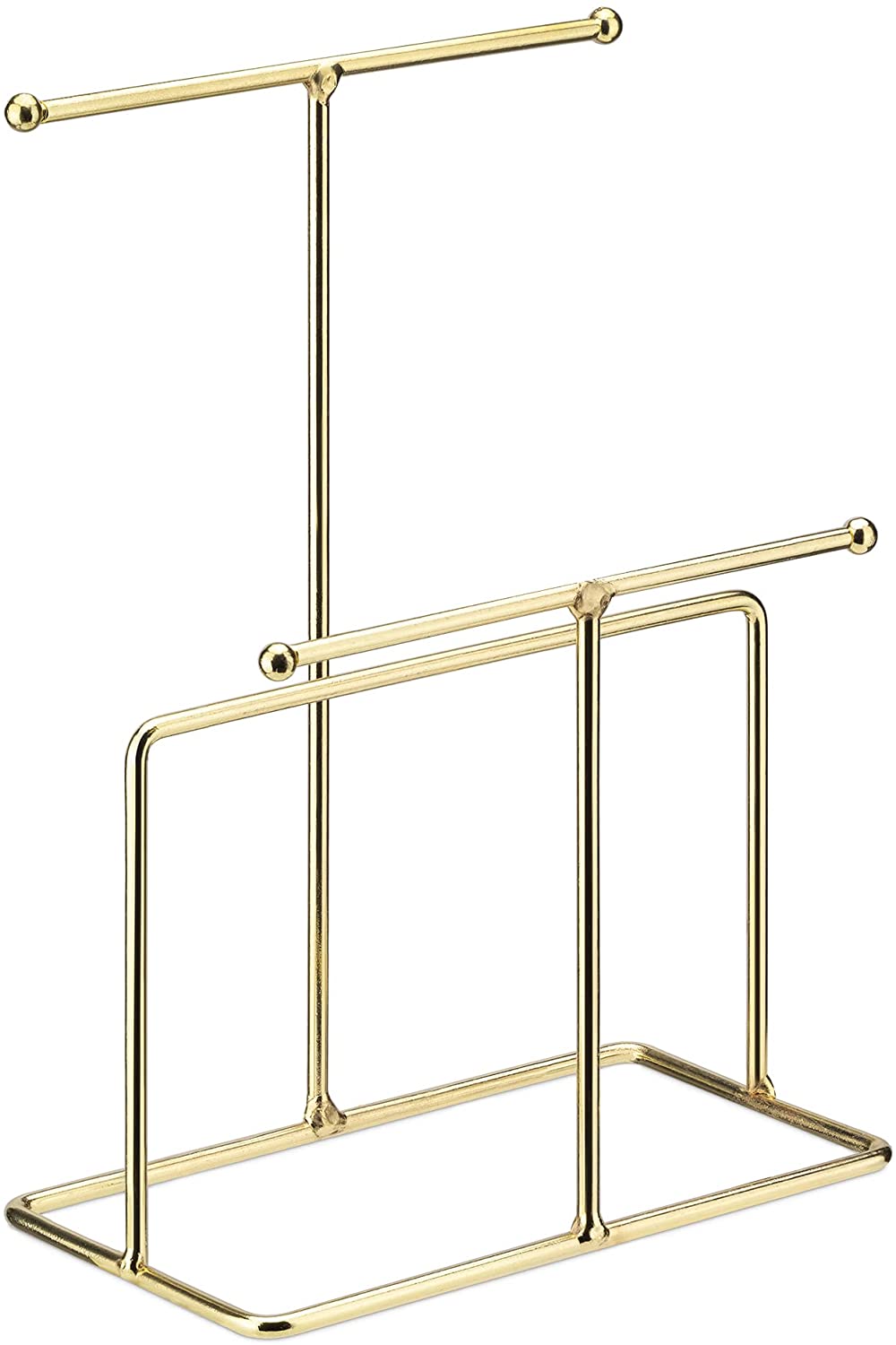 Navaris Μεταλλικό Stand Κοσμημάτων με 3 Βάσεις - Gold - 54707.21