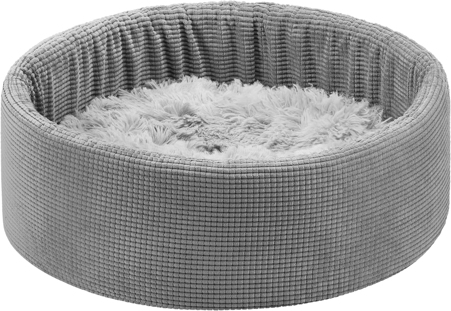 Navaris Πλενόμενο Κρεβάτι Σκύλου / Γάτας με Έξτρα Μαξιλάρι - 50cm - Grey - 61287.22