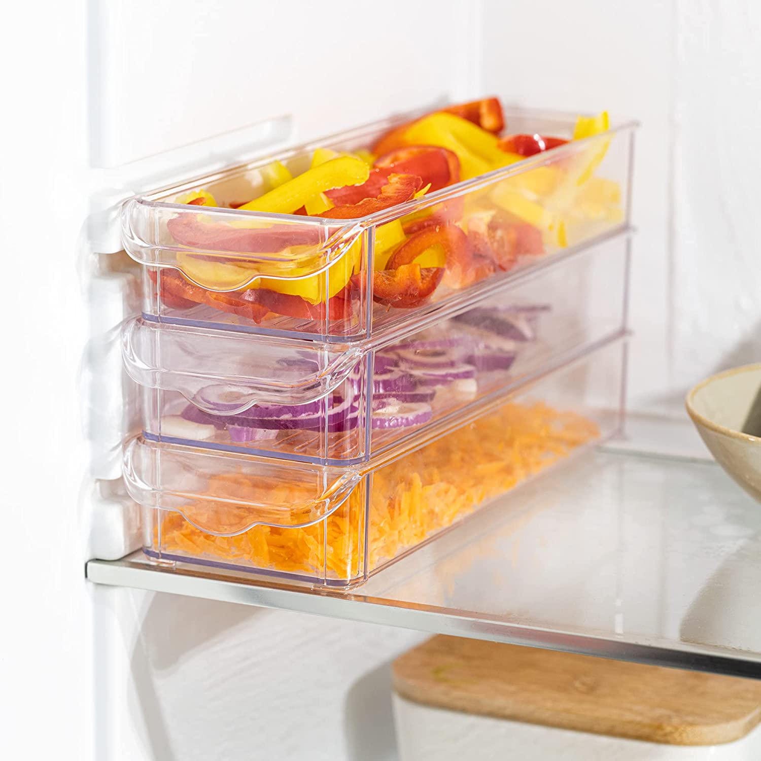 Navaris Ξύλο Κοπής από Μπαμπού με Τρίφτη και 4 Δοχεία Συλλογής - Brown - 58084.01