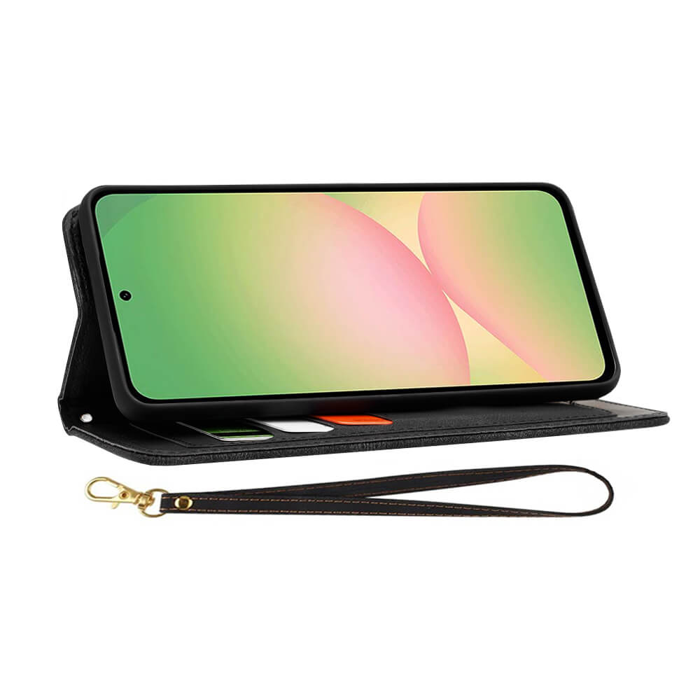 Techsuit Samsung Galaxy A56 5G - FlipCraft - Θήκη Πορτοφόλι από Δερματίνη - Flowers of the Dawn