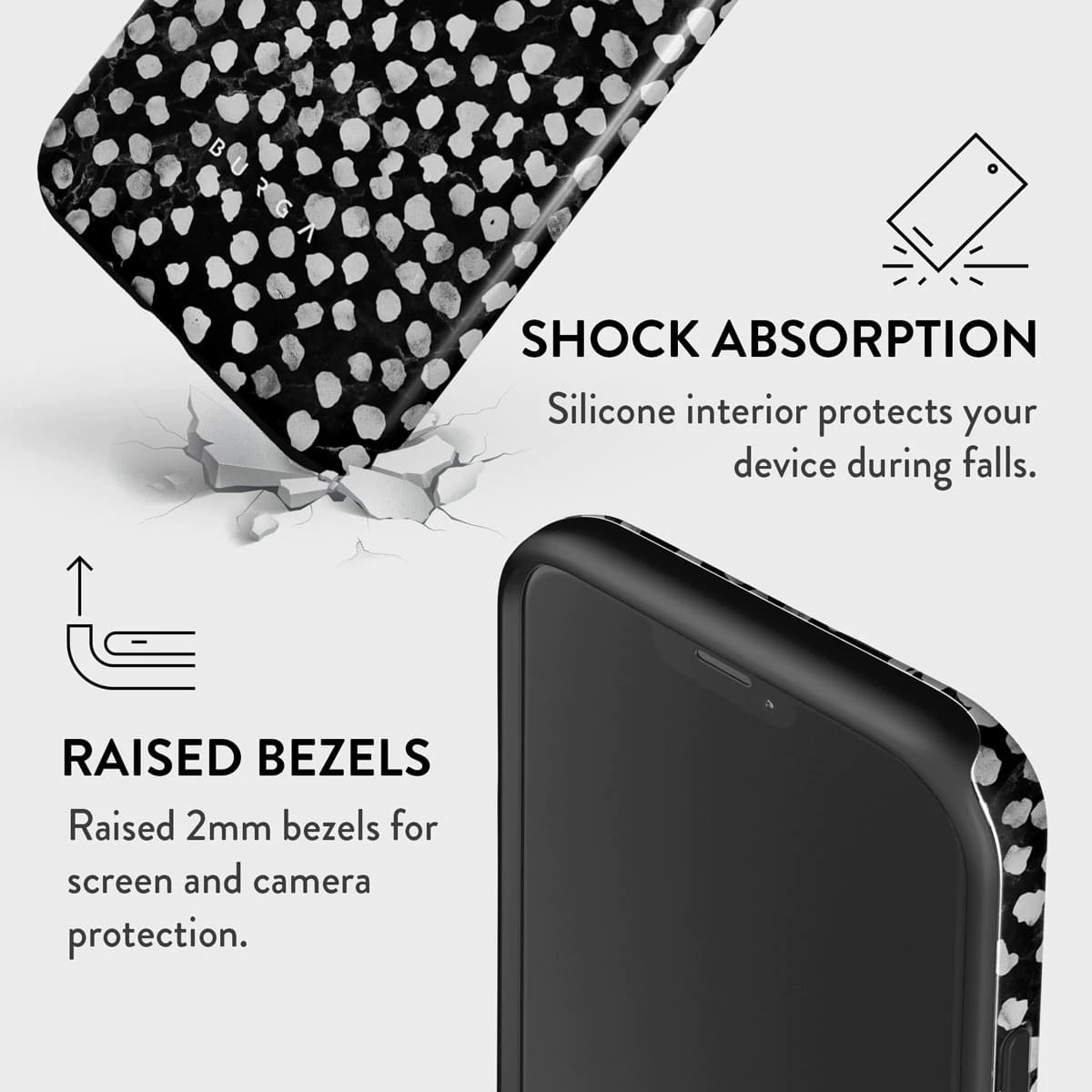 Burga iPhone 12 / 12 Pro Fashion Tough Σκληρή Θήκη - Night Sky