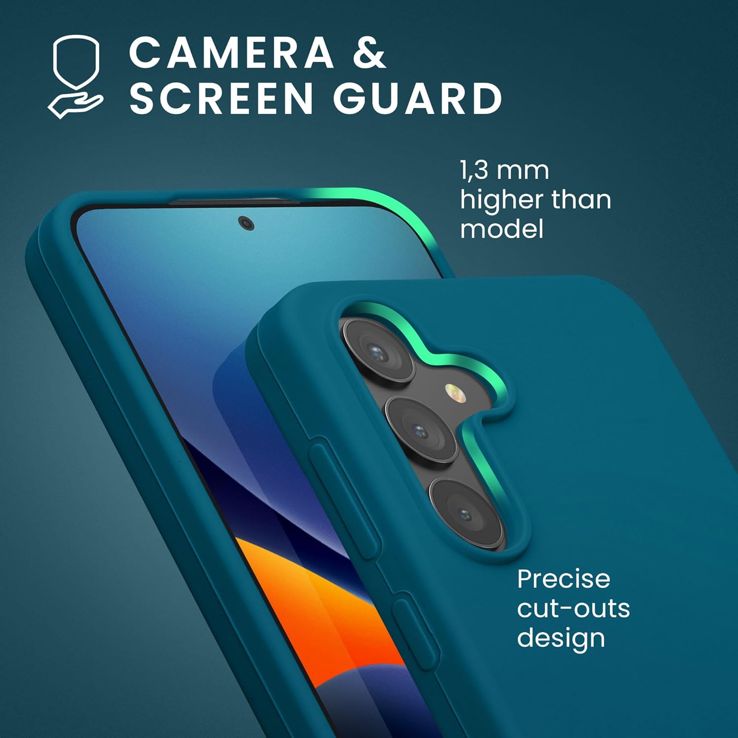 KW Samsung Galaxy S24 Θήκη Σιλικόνης Rubberized TPU - Matte Petrol