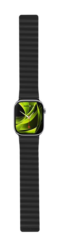 Mobile Origin Λουράκι Apple Watch 4/5/6/7/8/9/10/11 - SE (1/2/3) - Ultra (1/2/3) - 42/44/45/49mm Strap II Σιλικόνης - Black / Black