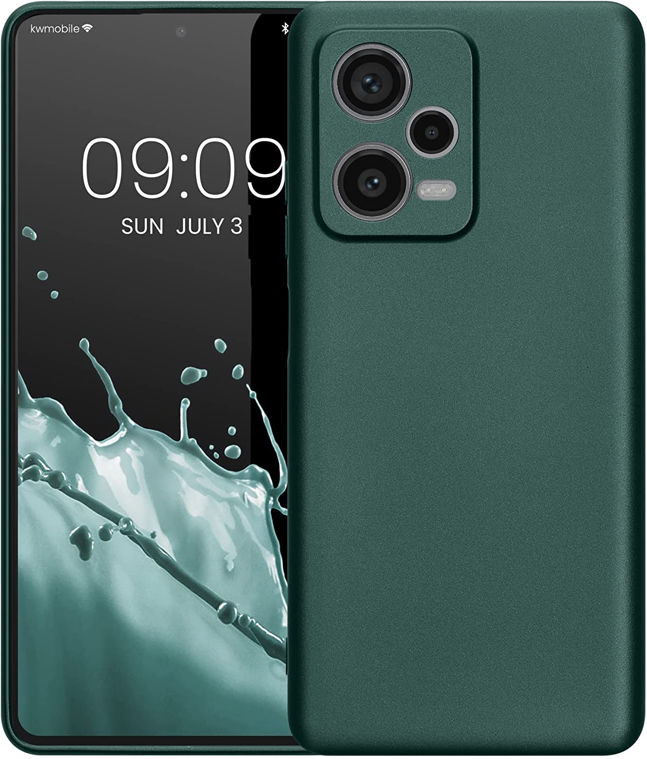KW Xiaomi Redmi Note 12 Pro+ Θήκη Σιλικόνης TPU - Metallic Teal - 60712.14