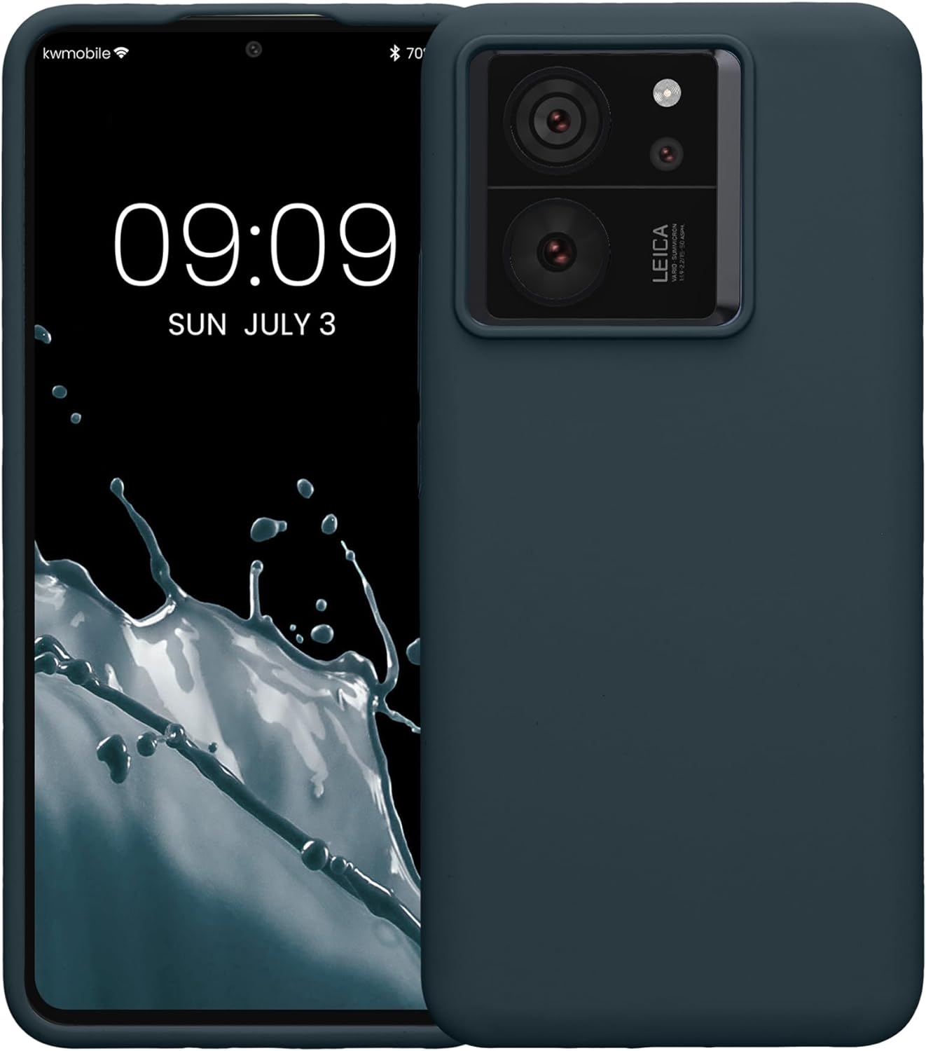KW Xiaomi 13T / 13T Pro Rubberized TPU Θήκη Σιλικόνης - Dark Slate