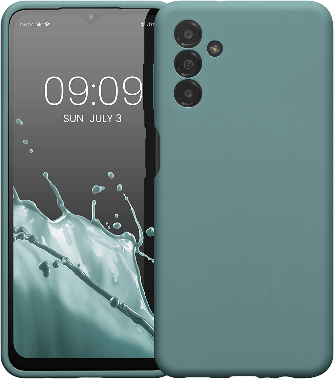 KW Samsung Galaxy A13 5G Θήκη Σιλικόνης Rubberized TPU - Arctic Night - 59453.207