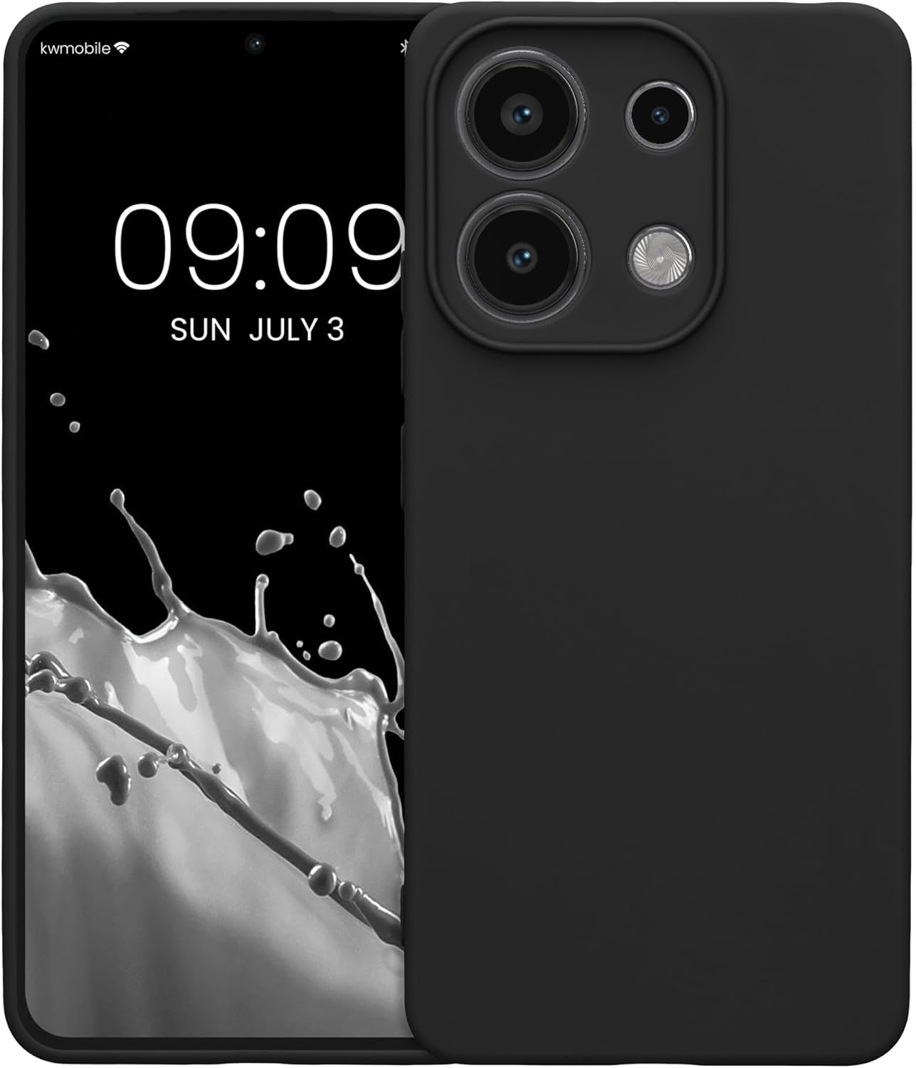 KW Xiaomi Redmi Note 13 Pro 4G Θήκη Σιλικόνης TPU - Matte Black