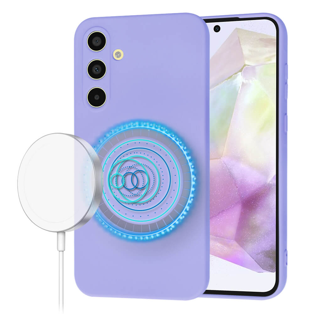 Techsuit Samsung Galaxy A35 5G SoftFlex MagSafe Θήκη Σιλικόνης - Light Purple