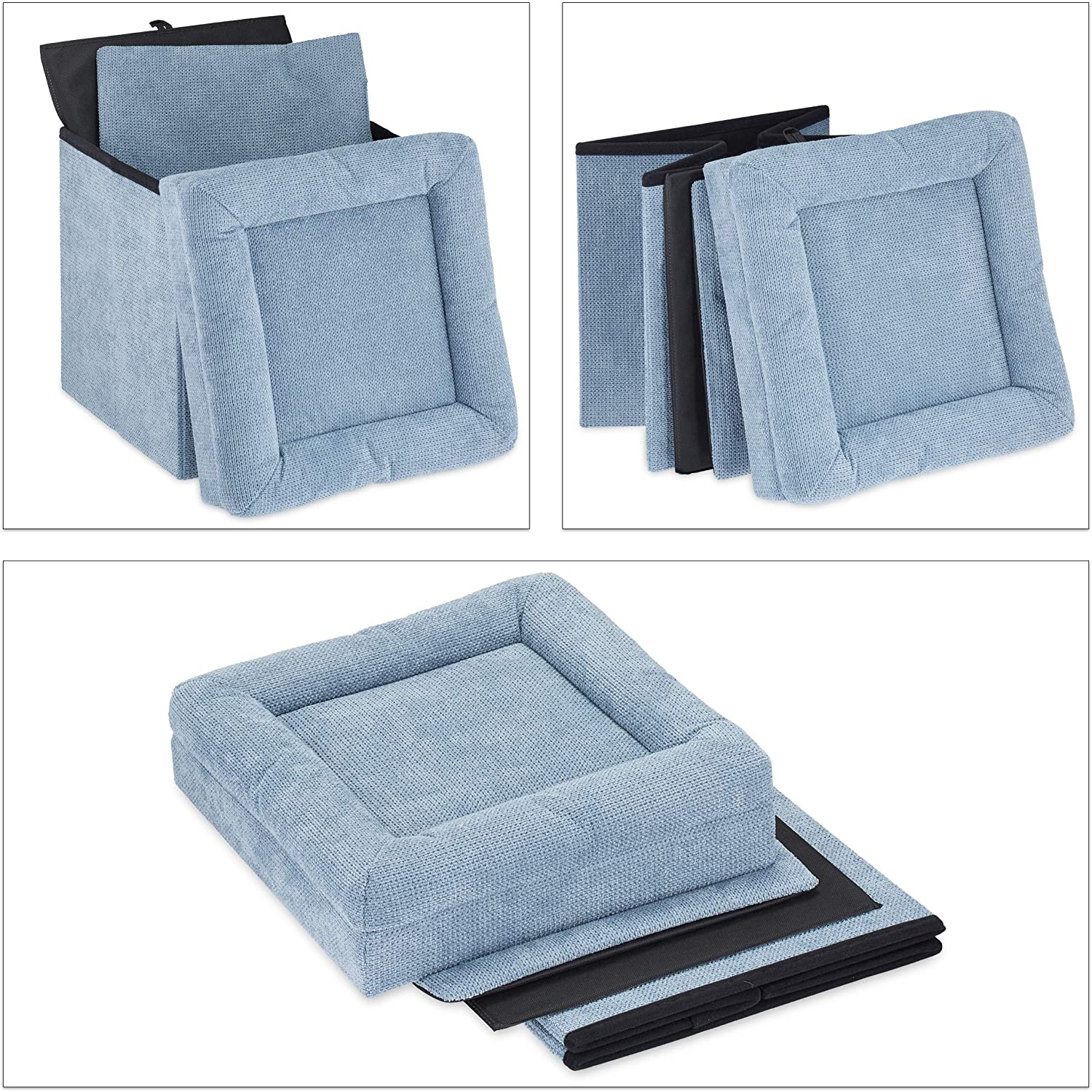 Relaxdays Σκαμπό / Σπηλιά για Γάτες - Grey - 4052025306687