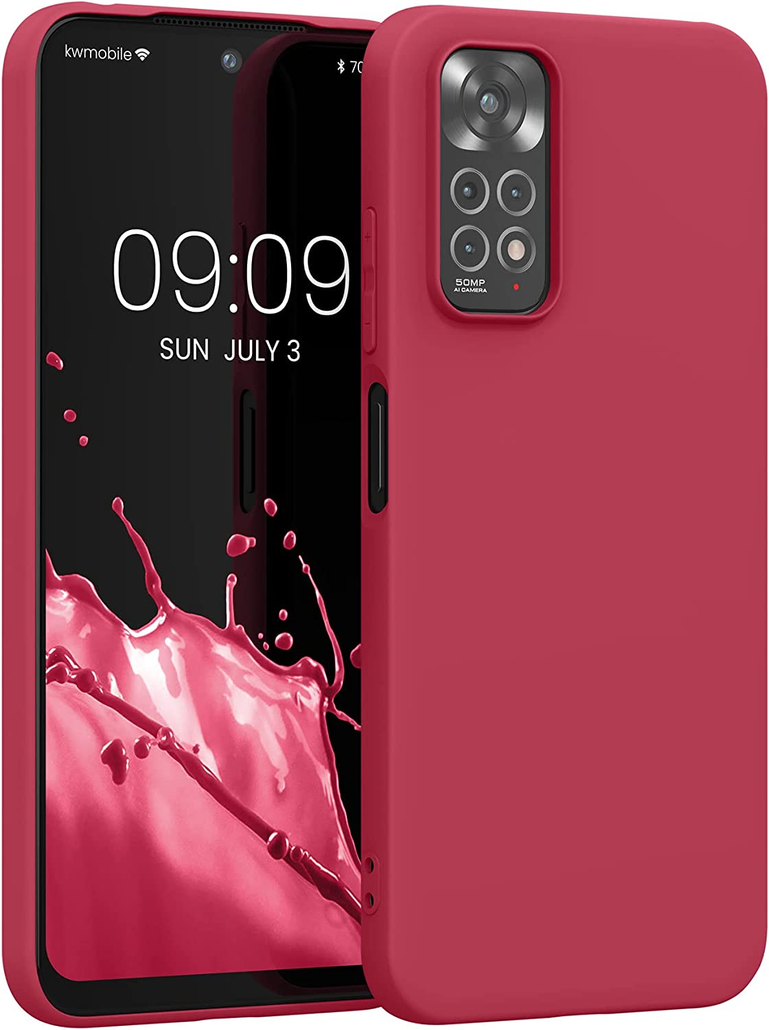 KW Xiaomi Redmi Note 11 / Redmi Note 11S Θήκη Σιλικόνης TPU - Matte Fuchsia - 57368.100