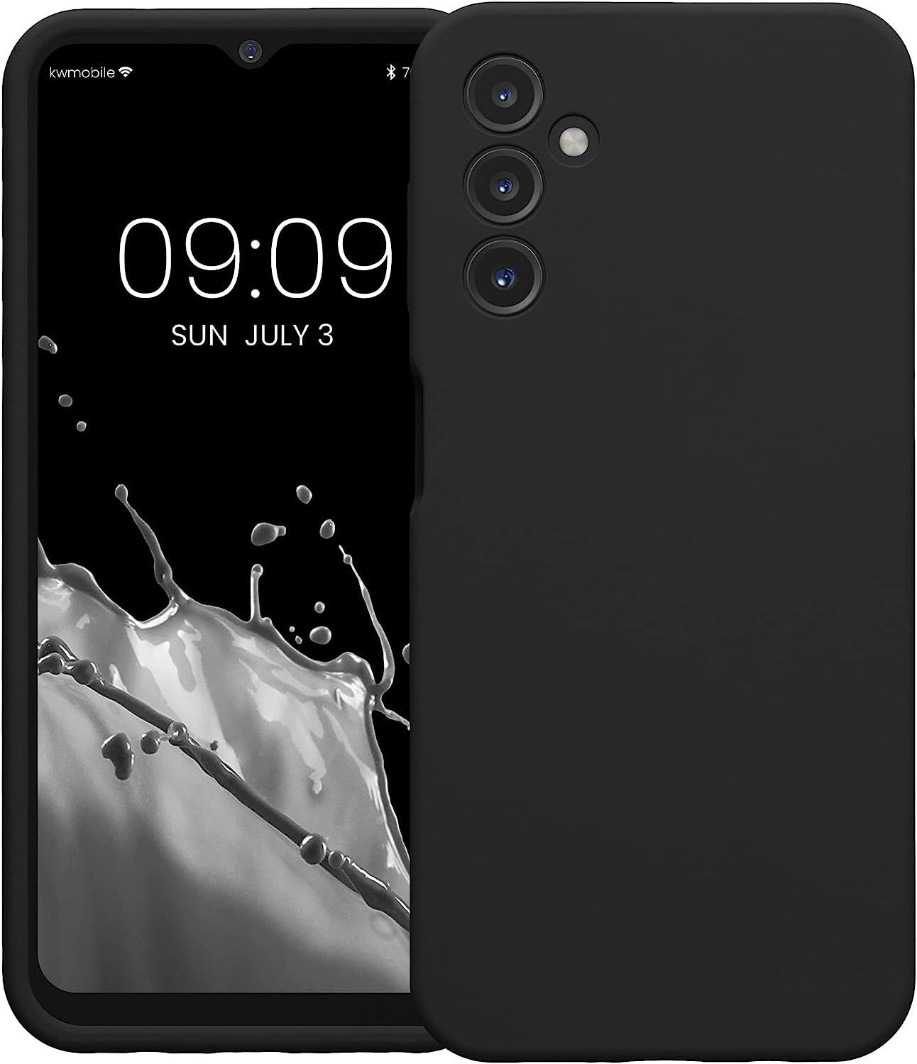 KW Samsung Galaxy A14 5G Θήκη Σιλικόνης Rubber TPU - Black Matte - 60808.47