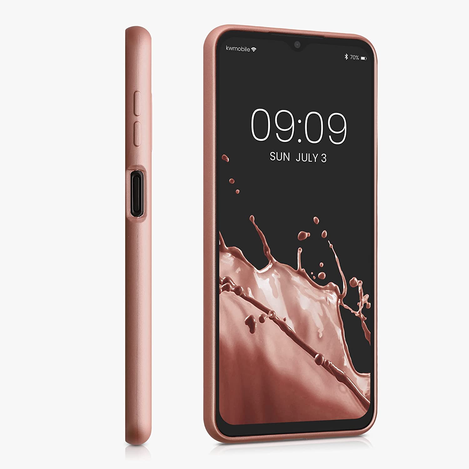 KW Samsung Galaxy A13 5G Θήκη Σιλικόνης TPU - Metallic Rose Gold - 60134.31