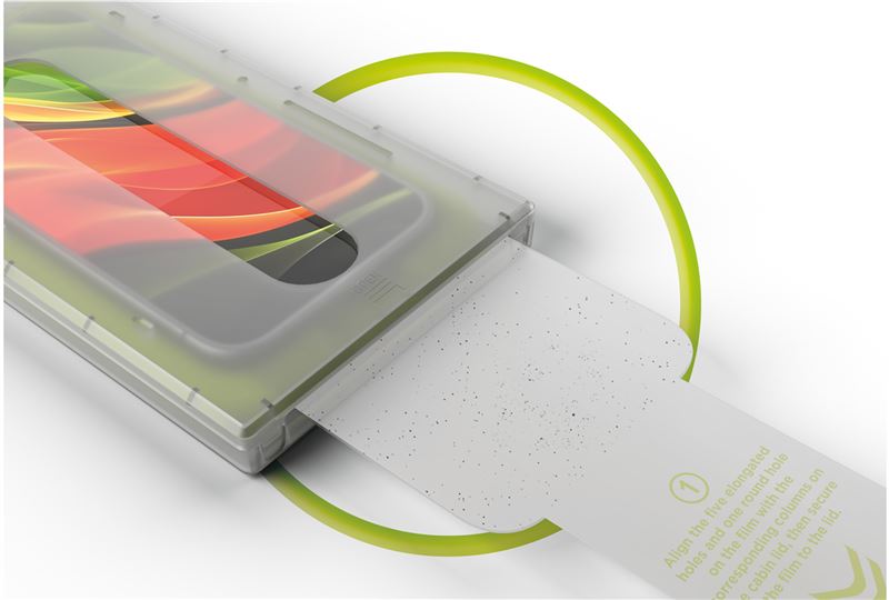 Mobile Origin iPhone 16 Pro Screen Guard Privacy 9H Αντιχαρακτικό Γυαλί Οθόνης με Κιτ Εγκατάστασης - Black