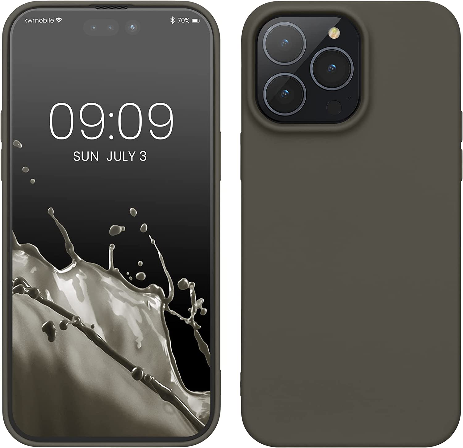 KW iPhone 14 Pro Max Λεπτή Θήκη Σιλικόνης TPU - Olive Green Matte - 59078.101